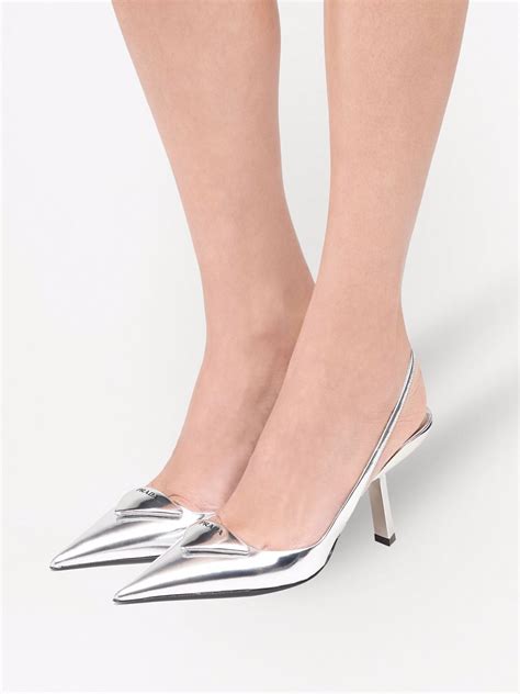 pumps prada online|prada metallic pumps.